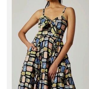 Multicolor Printed Women's Dress